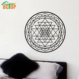 Sri Yantra Wall Stickers Mandala Removable Vinyl Art