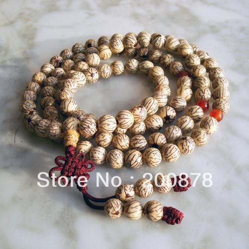 108 Bead Golden Silk Bodhi Seeds Mala Beads