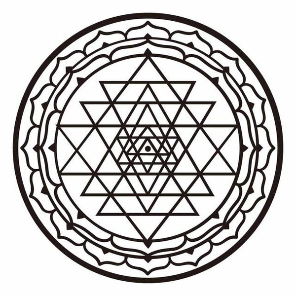 Sri Yantra Wall Stickers Mandala Removable Vinyl Art