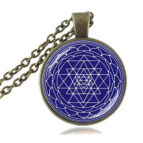 Sri Yantra Sacred Geometry Necklace