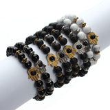 Natural Stone Hamsa Bracelet