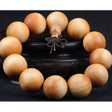 White Sandalwood Prayer Bead Bracelet