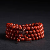 108 Bead Prayer Malas Natural Red Rosewood